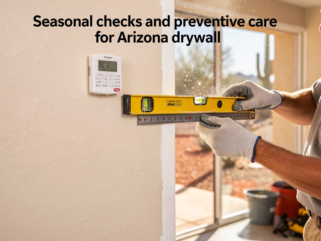 Seasonal checks and preventive care for Arizona drywall